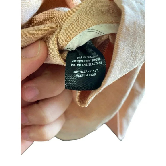 Lafayette 148 New York Women Pink Long Sleeve One Button Blazer Size 16 - Picture 6 of 6